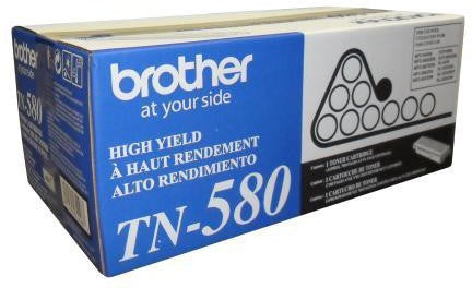 Brother tn580 cartouche de toner noir haut rendement originale