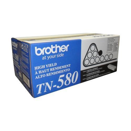 Brother tn580 cartouche de toner noir haut rendement originale