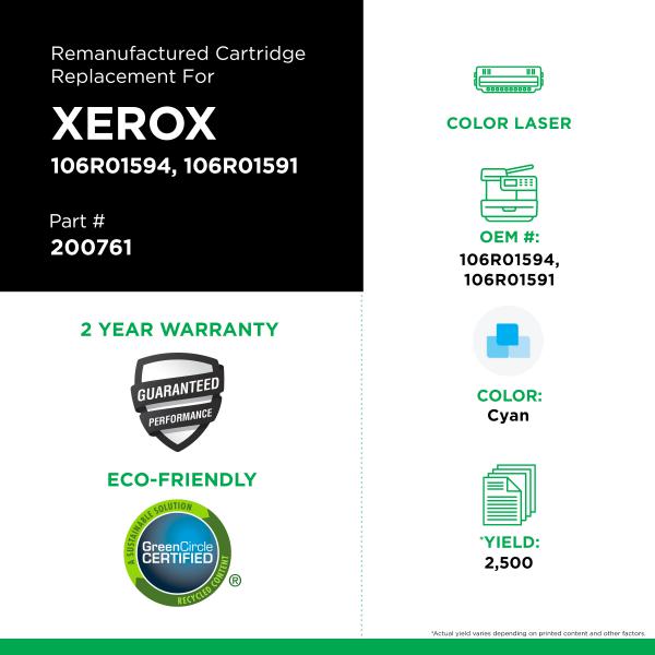 CIG Toner Cyan Xerox 106R01594/106R01591-PG TECH