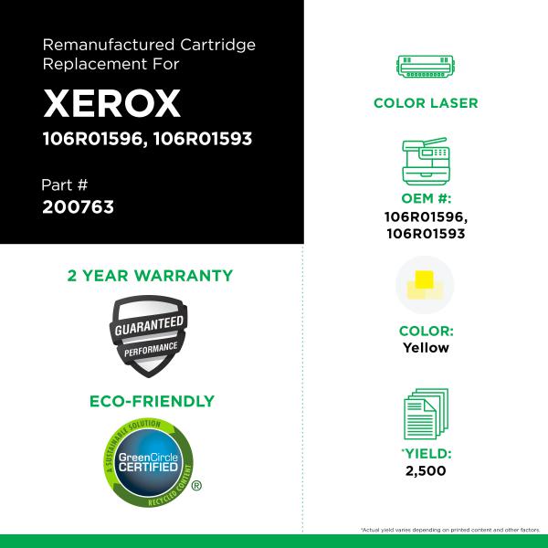 CIG Toner Jaune Xerox 106R01596/106R01593-PG TECH