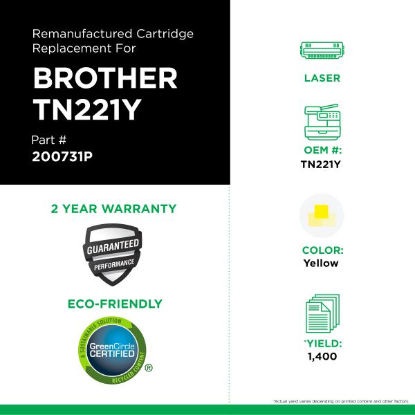 CIG Toner Jaune Brother TN221-PG TECH