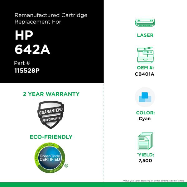 CIG Toner Cyan HP 642A (CB401A)-PG TECH