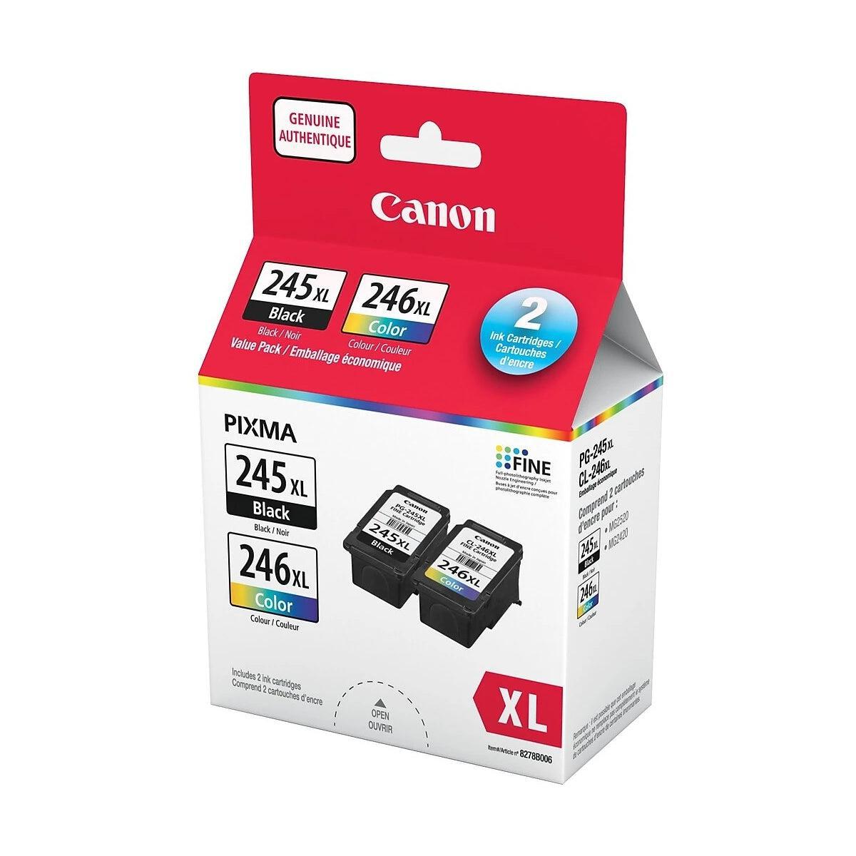 Canon Combo XL Encre Noire et Couleur PG245XL + CL246XL 8278B006-PG TECH