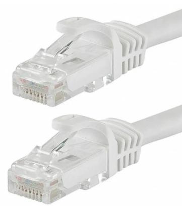 Câble Ethernet Cat6, T568B, Cca, Blanc, 10 Pi.-PG TECH