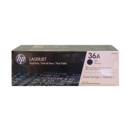 HP CB436D ensemble (2) de s de Toner Noir 36A-PG TECH