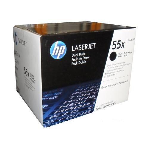 HP CE255XD ensemble (x2) de s de Toner Noir 55X-PG TECH