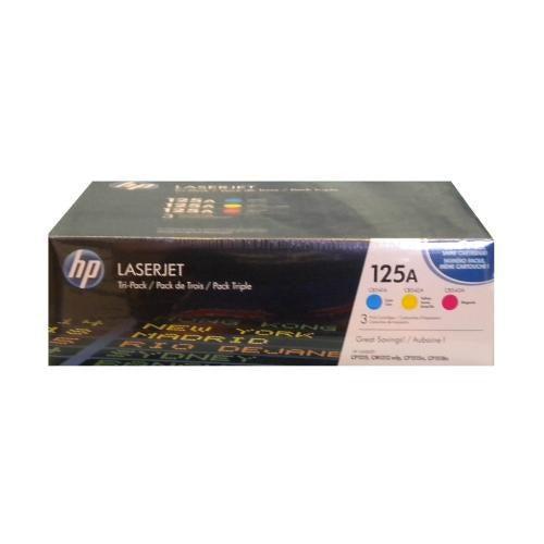 HP CE259A ensemble (3) de s de Toner Cyan Magenta Jaune 125A (CB541A CB542A CB543A)-PG TECH