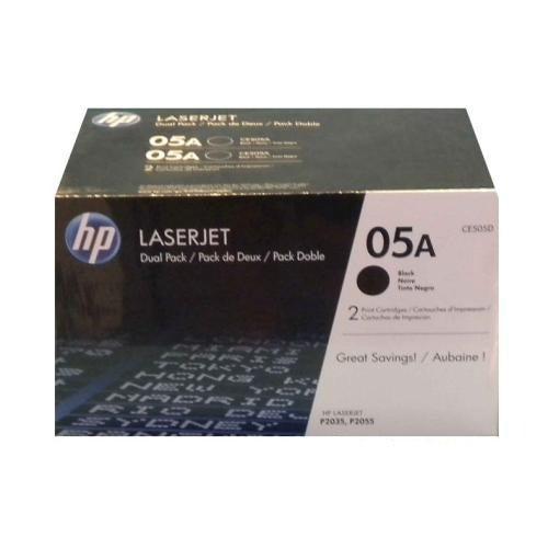 HP CE505D ensemble (2) s de Toner Noir 05A-PG TECH