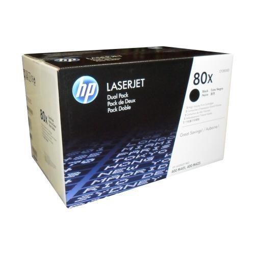 HP CF280XD ensemble (2) de s de Toner Noir 80X-PG TECH