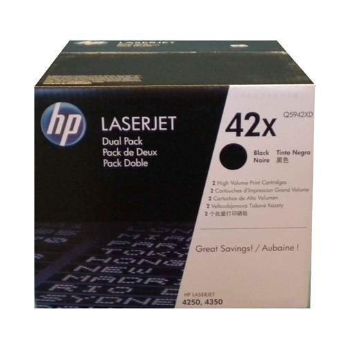 HP Q5942XD ensemble (2) s de Toner Noir 42X-PG TECH