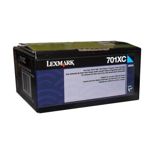 Lexmark 70c1xc0 cartouche de toner cyan extra haut rendement originale