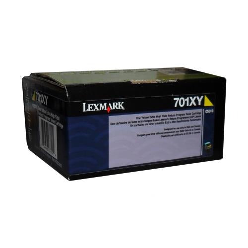 Lexmark 70c1xy0 cartouche de toner jaune extra haut rendement originale