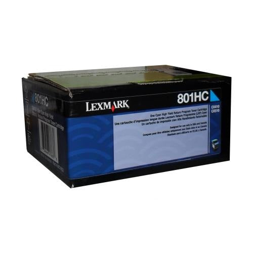 Lexmark 80c1hc0 cartouche de toner cyan haut rendement originale