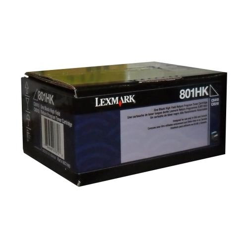 Lexmark 80c1hk0 cartouche de toner noir haut rendement originale