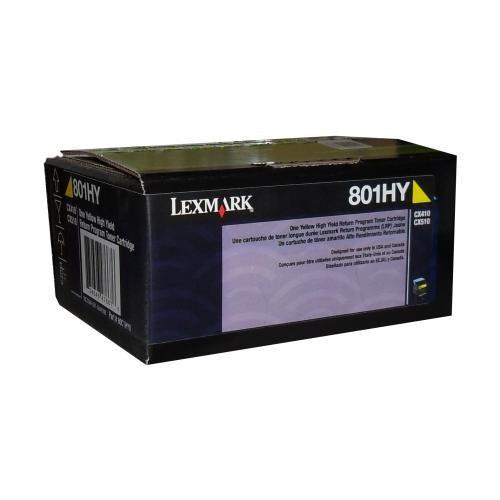 Lexmark 80C1Hy0 Toner Jaune Haut Rendement-PG TECH