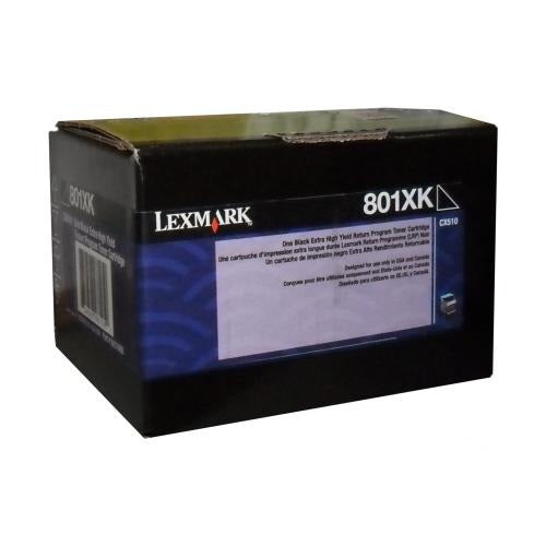 Lexmark 80c1xk0 cartouche de toner noir extra haut rendement originale
