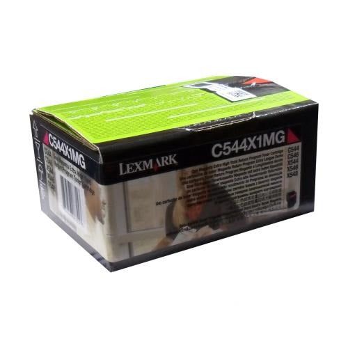 Lexmark c544x1mg cartouche de toner magenta extra haut rendement originale