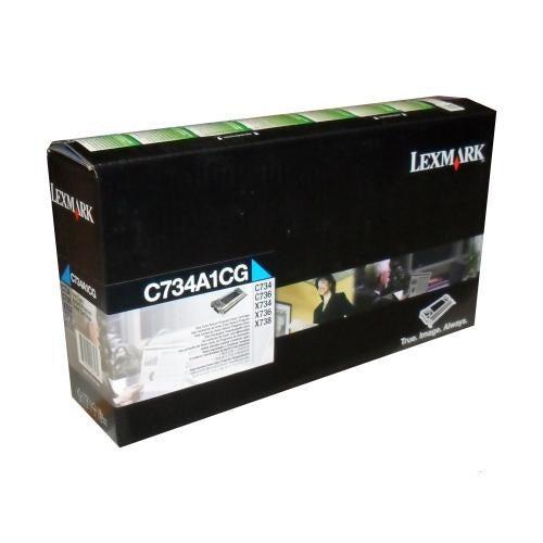 Lexmark C734A1Cg Toner Cyan Haut Rendement-PG TECH