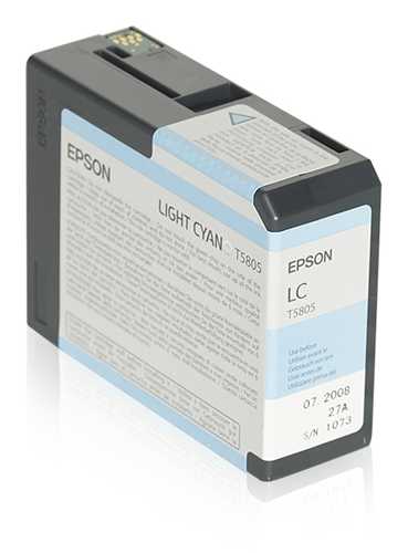 Epson T580500 Cartouche d’encre Ultrachrome Cyan Clair Originale